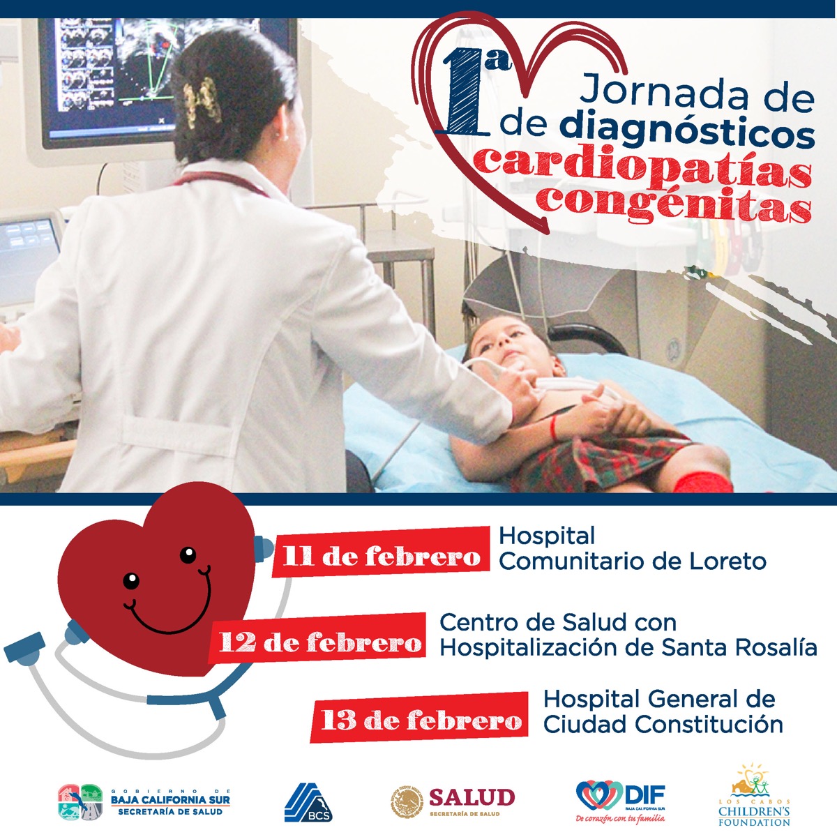 Iniciarán en Loreto primeras jornadas para diagnosticar cardiopatías en niños