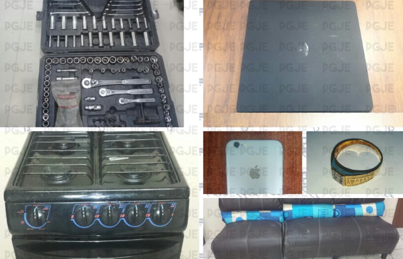 Capturados por robo y violencia familiar; también se recuperaron objetos robados: PGJE
