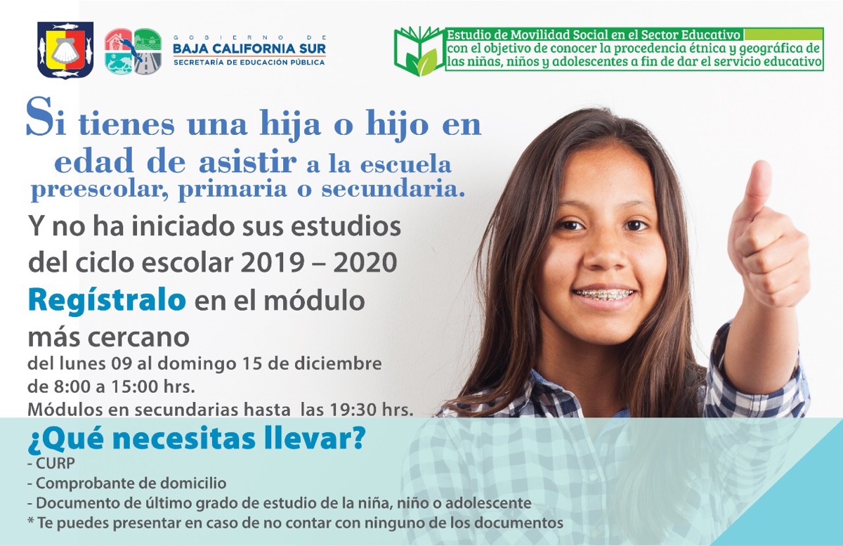 En Los Cabos primer censo de movilidad social en el sector educativo