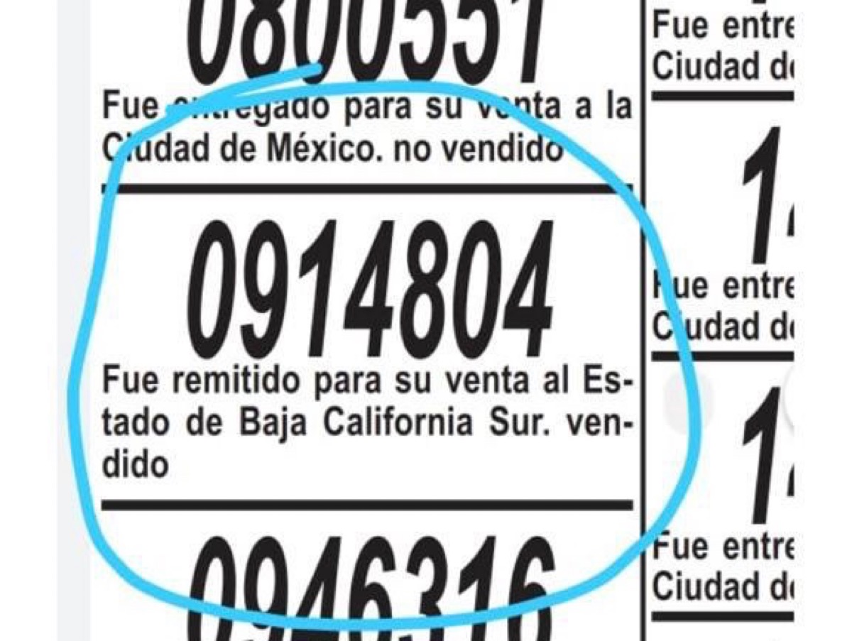 Cae en La Paz premio del avión presidencial