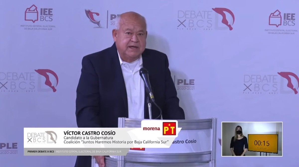 De nuevo se impone Víctor Castro con propuestas en debate organizado por el IEEBCS