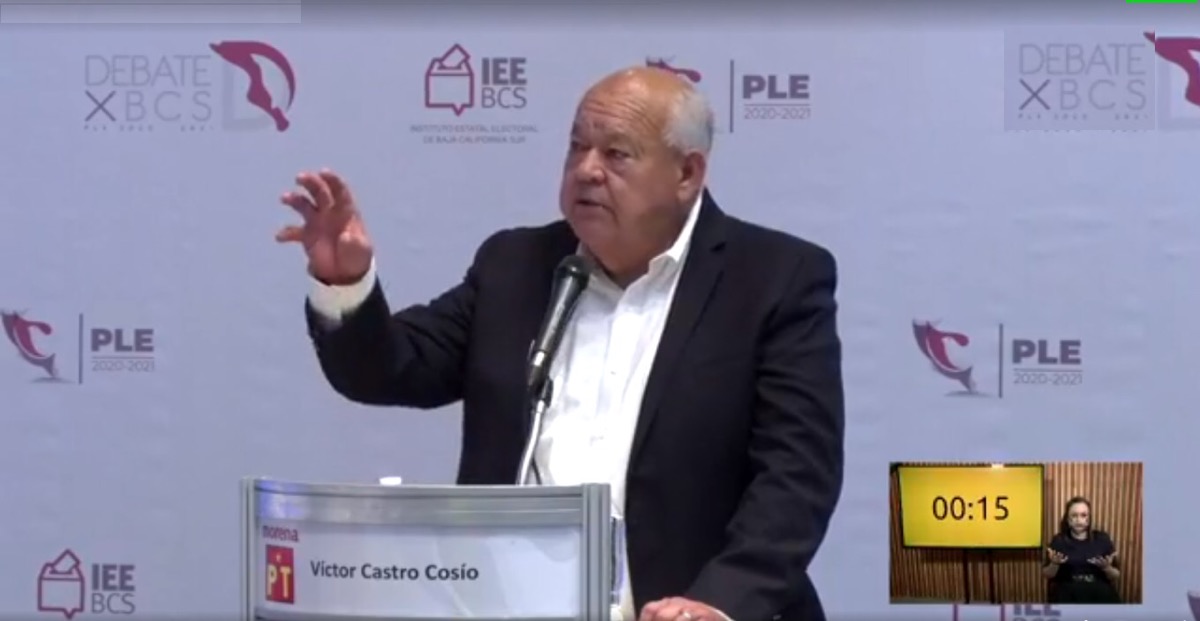 Domina Víctor Castro temas del segundo debate del IEE entre candidatos a gubernatura