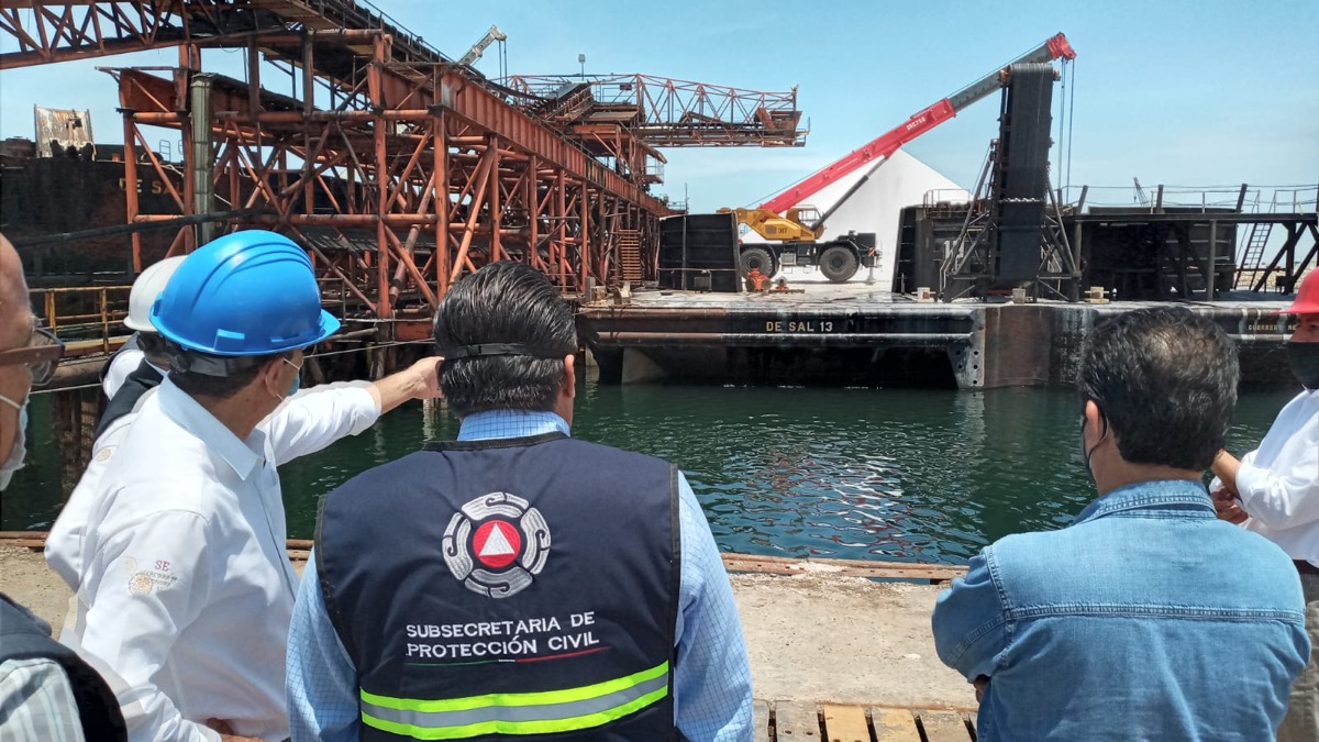 Supervisa Protección Civil Estatal medidas de seguridad en Exportadora de Sal