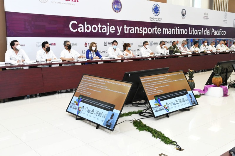 Participa APIBCS en encuentro sobre cabotaje y transporte marítimo, litoral del Pacífico