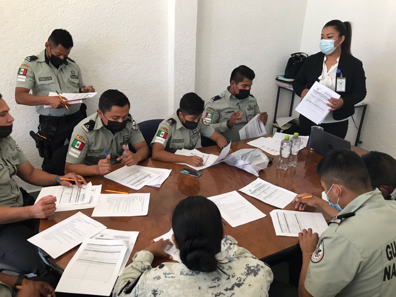 Imparte personal de juzgado cívico de Los Cabos cursos de informe policial homologado a elementos de la Guardia Nacional