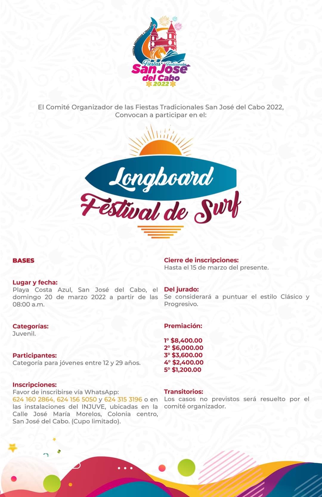 Se esperan las mejores olas para el Longboard Festival de Surf que se realizará en Costa Azul