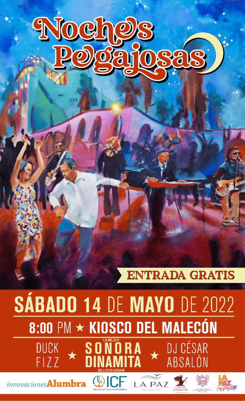 Todo listo para el evento ”Noches pegajosas” en el Kiosko del Malecón