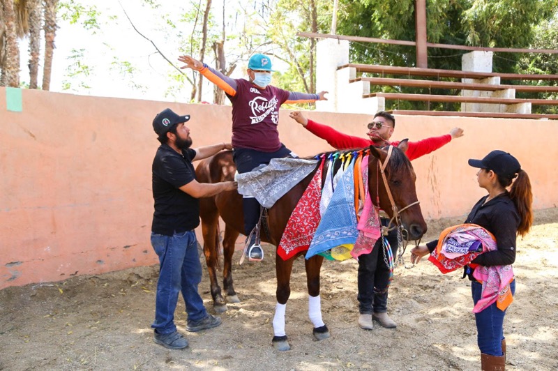 Inician equinoterapias gratuitas del DIF Los Cabos; se beneficiará a 50 niñas, niños y jóvenes con discapacidad cada bimestre