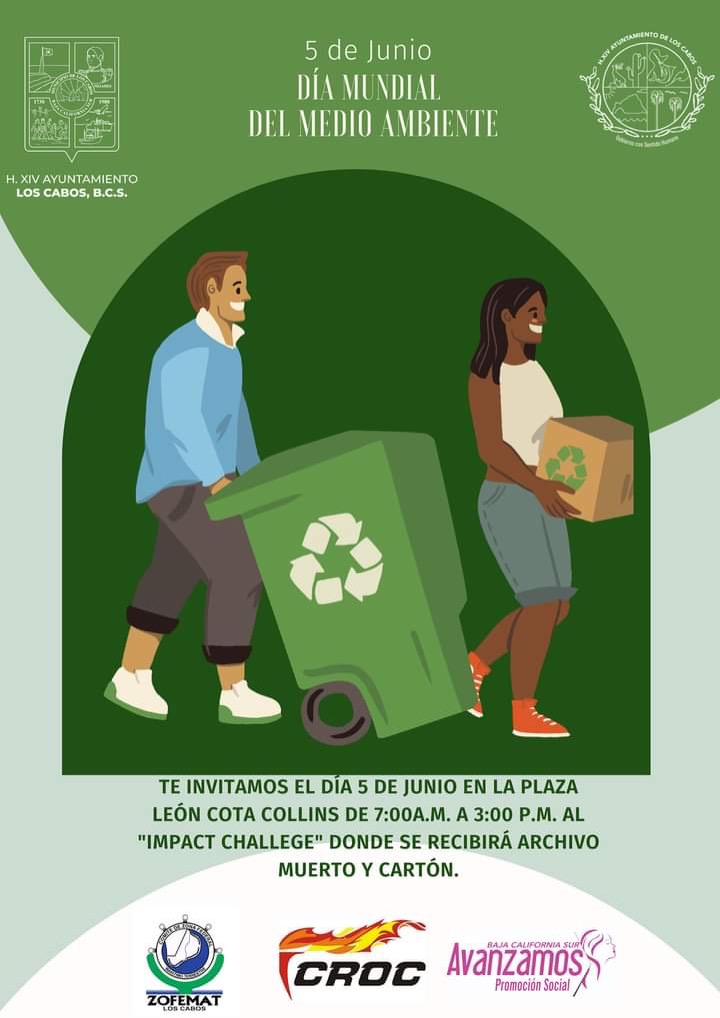Súmate al “Impact Challengue” que Zofemat Los Cabos realizará este 5 de junio para elaborar el Día Mundial del Medio Ambiente