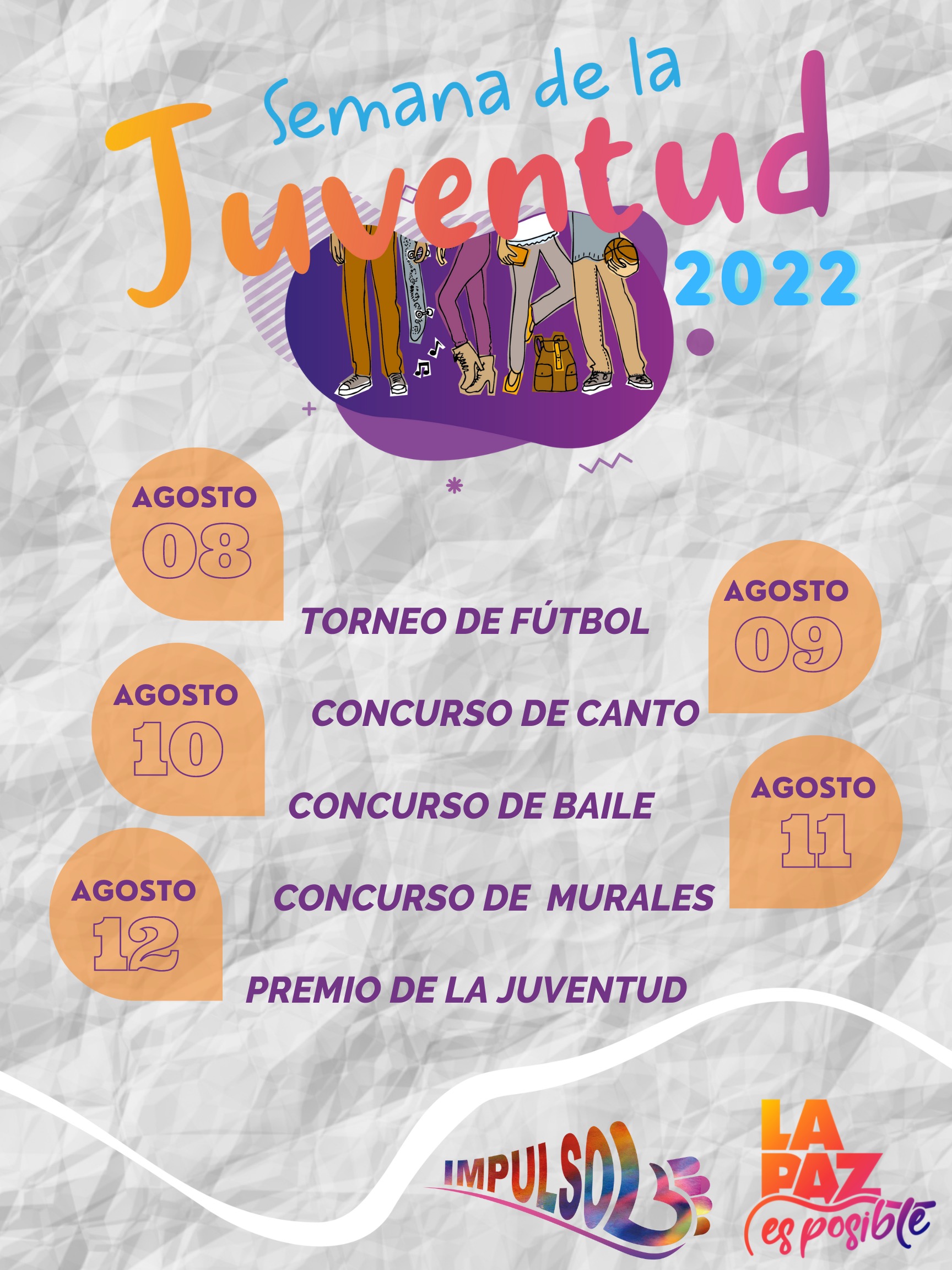 Realizarán ”Semana de la Juventud 2022” en La Paz