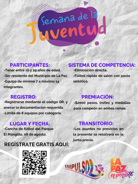 Invita Dirección Municipal de la Juventud al “Torneo de Fútbol 7”
