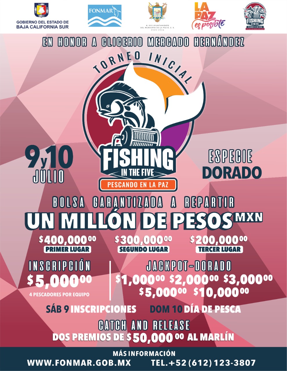 Gran expectación por el Torneo de Pesca Deportiva “Pescando en La Paz”