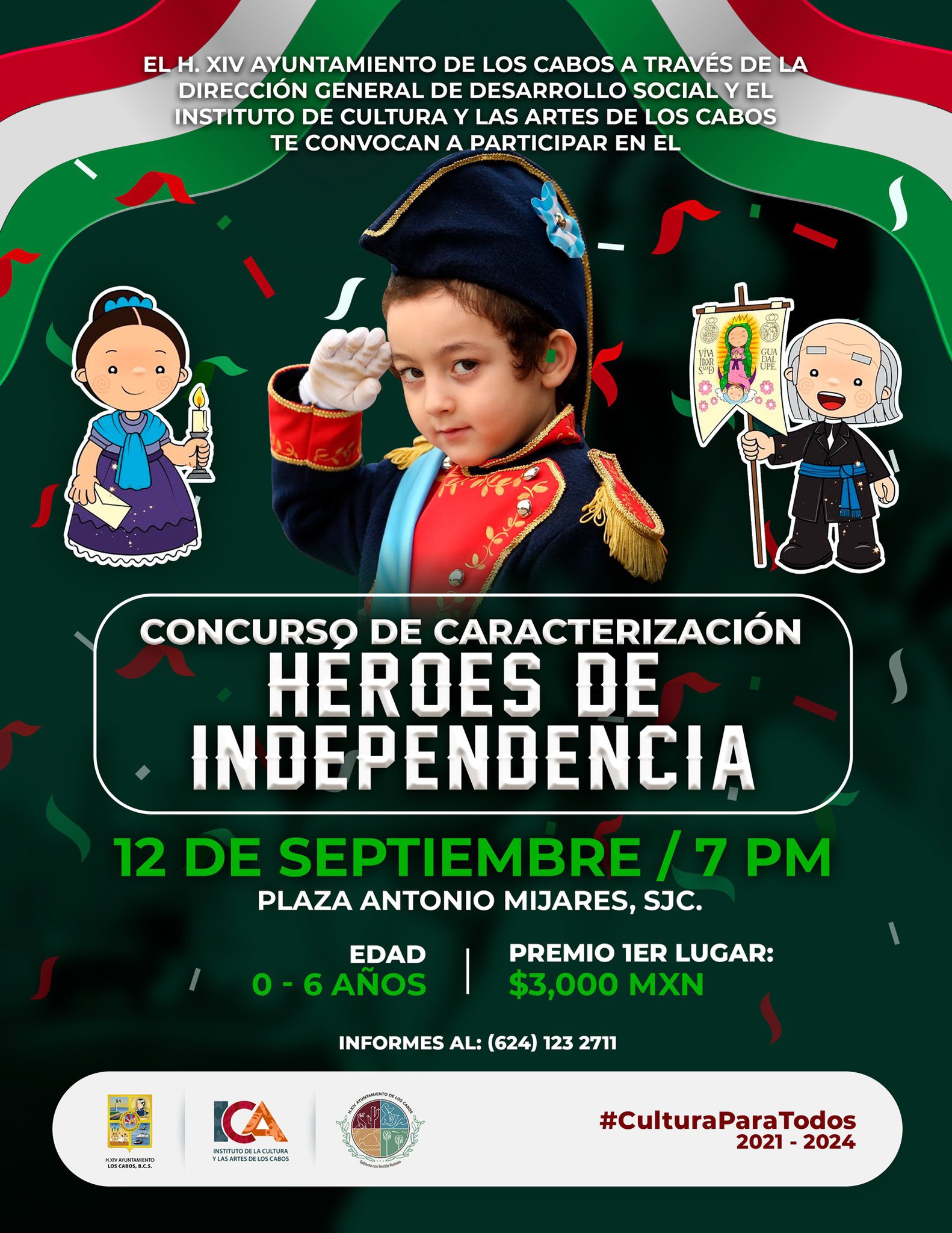 Invita ICA Los Cabos a la semana cultural mexicana que se realizará con motivo de las Fiestas Patrias