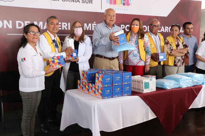 Recibe Gobierno del Estado donación de material médico