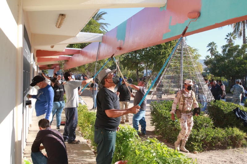 Encabeza Gobernador jornada de limpieza y mantenimiento ”Mejorando la BENU”