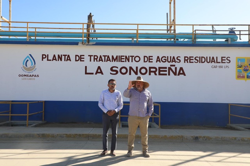 Realizan personal de Oomsapas Los Cabos y Conagua, recorrido de supervisión por la planta de tratamiento La Sonoreña