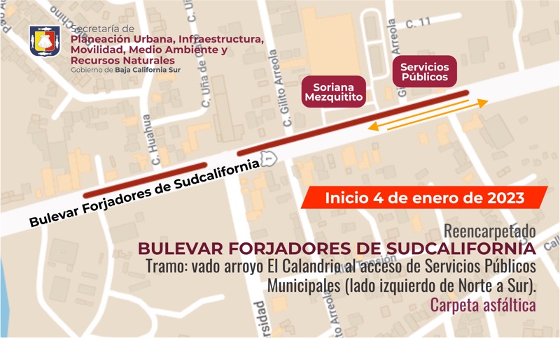 Continúa SEPUIMM con reencarpetado de bulevar Forjadores