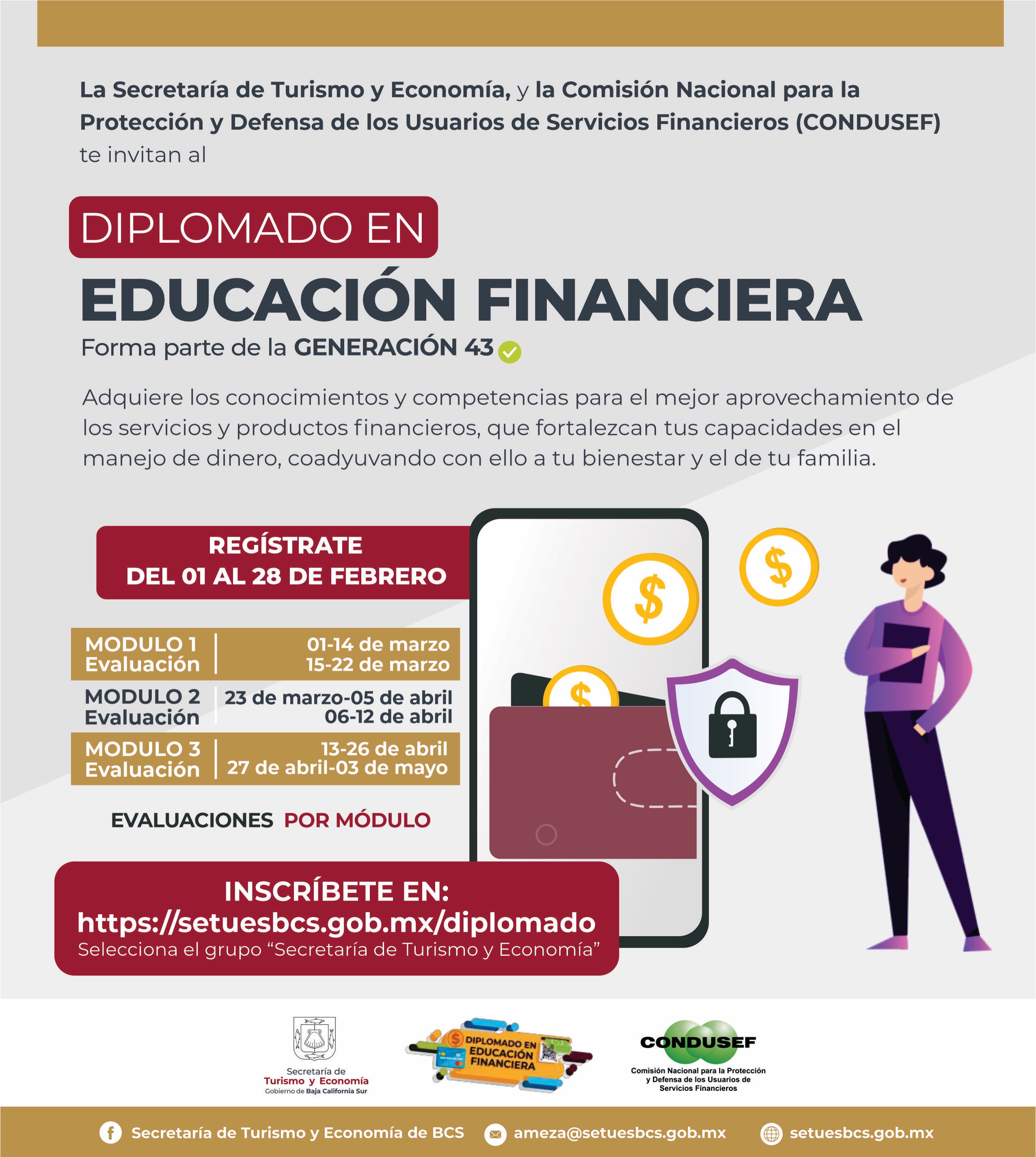 Invita SETUE a diplomado en ”Educación Financiera”