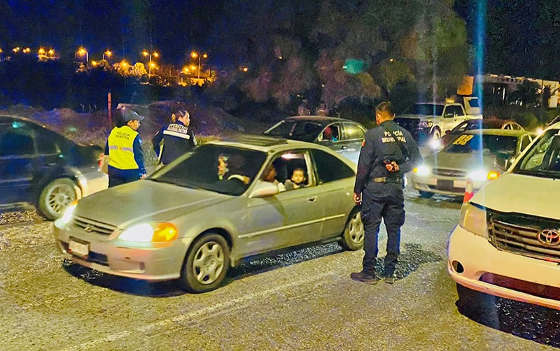 Colabora salud estatal en operativos de alcoholimetría desarrollados por autoridades municipales