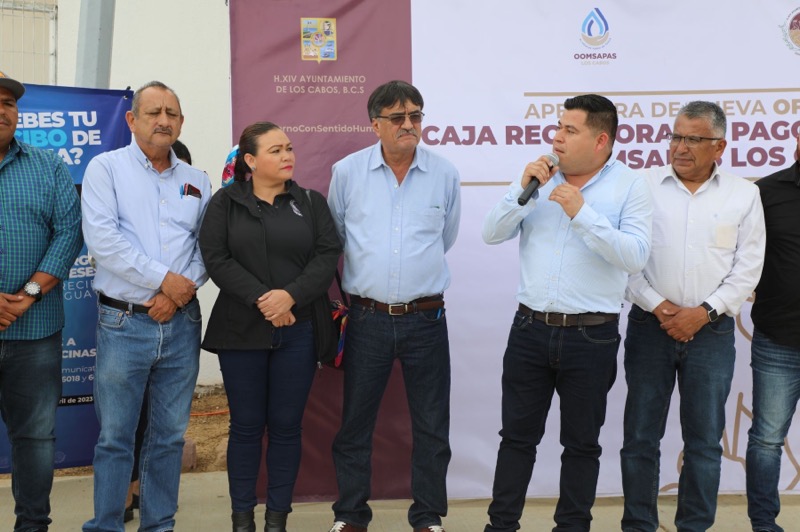 Apertura Oomsapas Los Cabos nueva oficina de atención directa y caja receptora en Cabo San Lucas