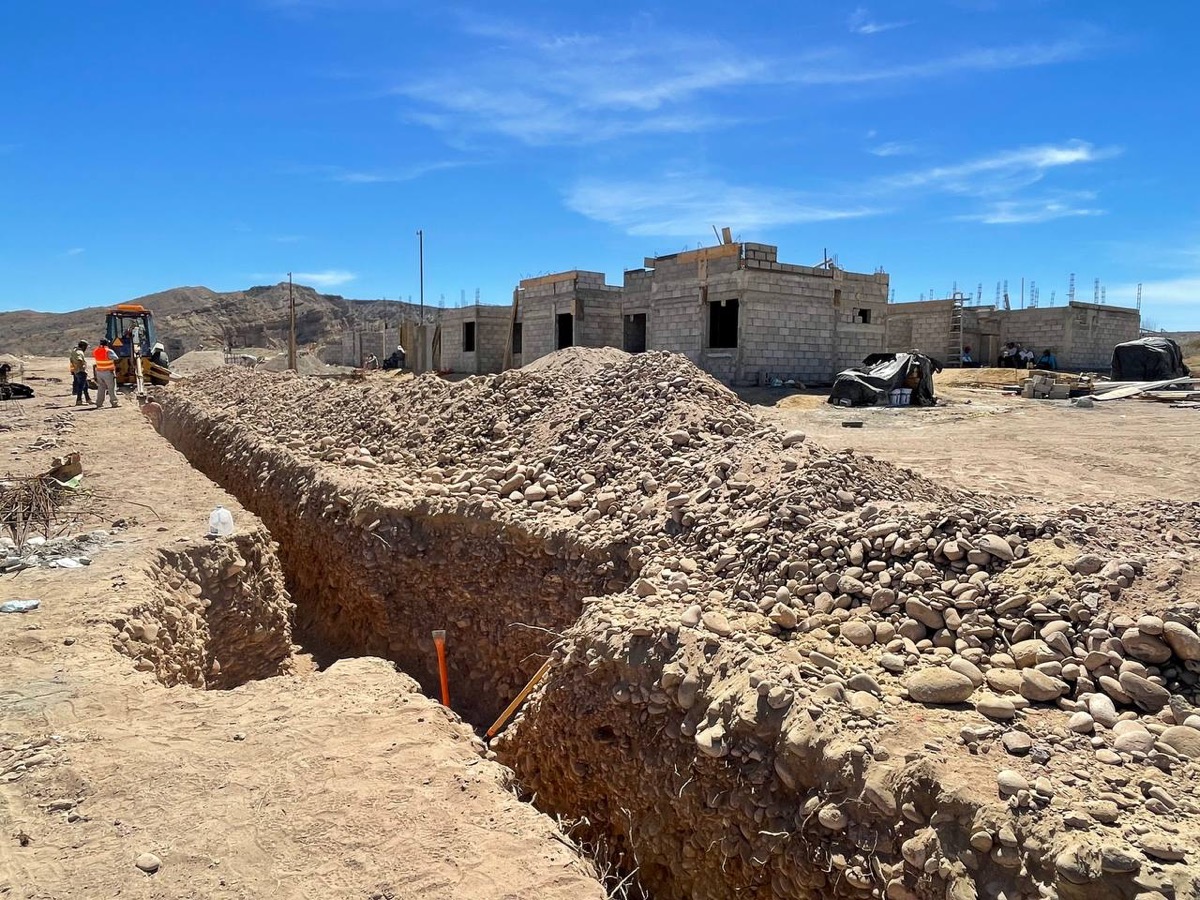Amplían red de drenaje en colonia Los Frailes en Santa Rosalía