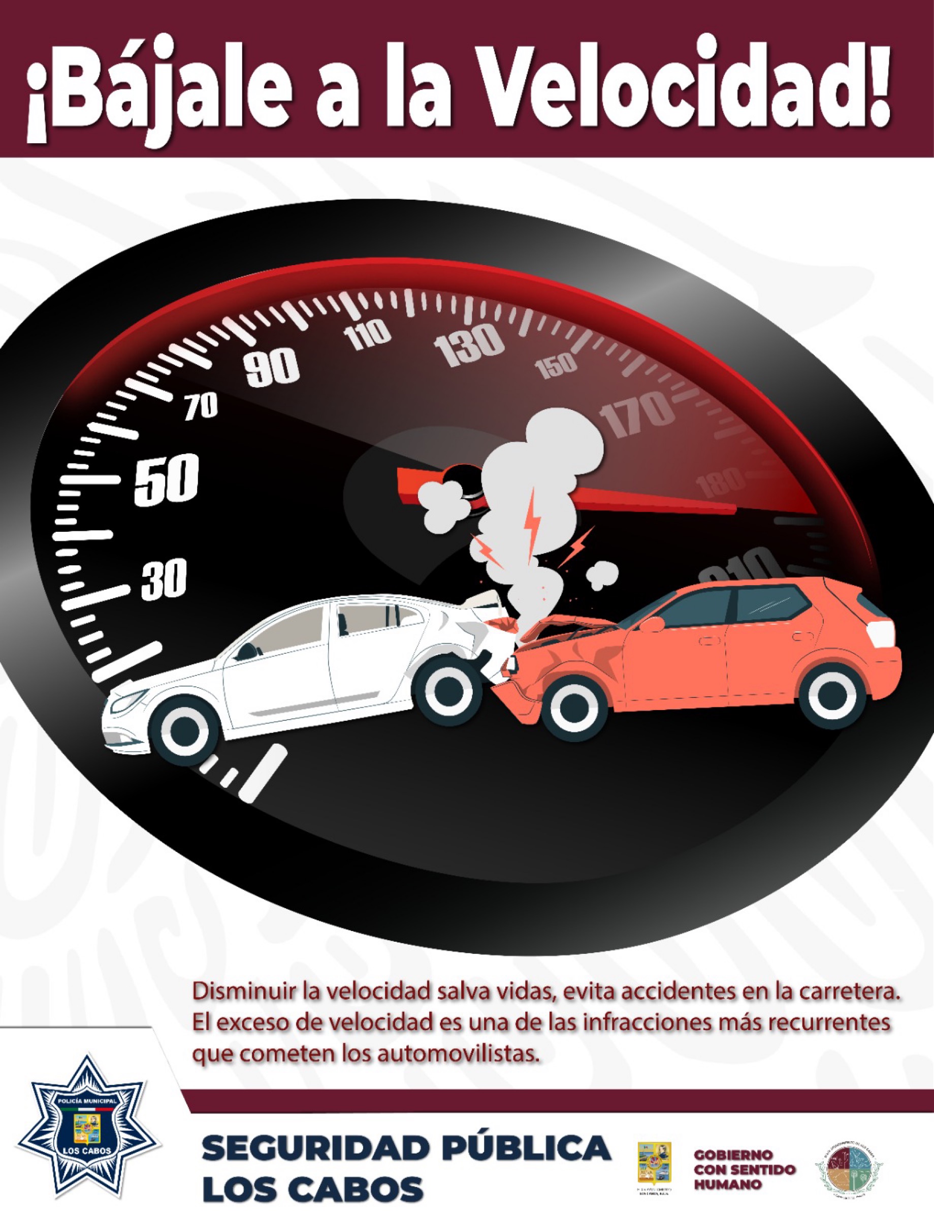 Llama Seguridad Pública de Los Cabos a conductores a atender medidas del Reglamento de Tránsito para disminuir porcentaje de accidentes viales