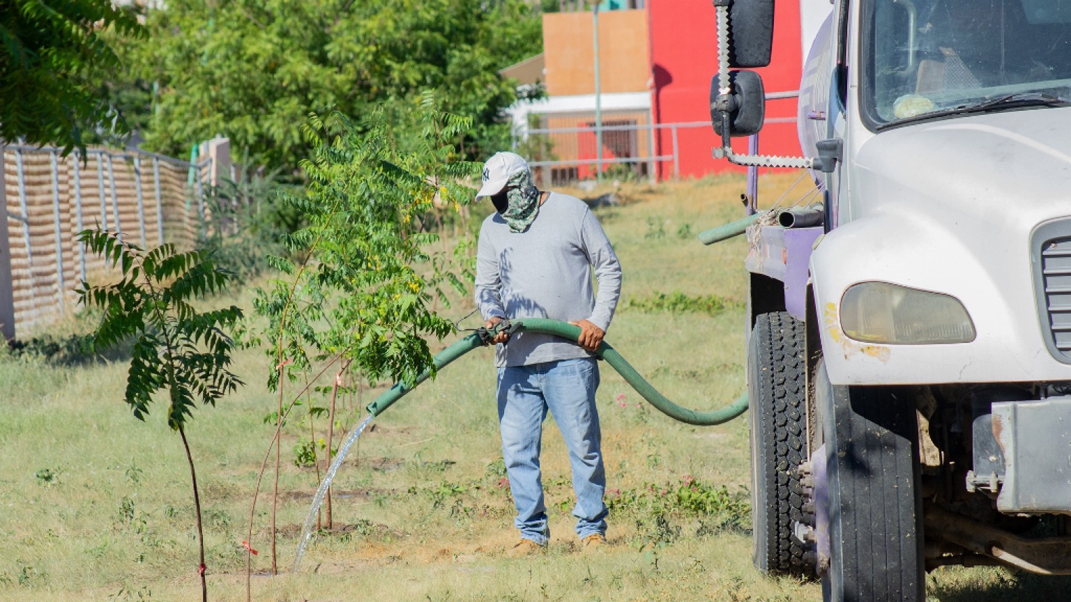 Se suma servicios públicos a la jornada de reforestación del Cecyt 08 Camino Real