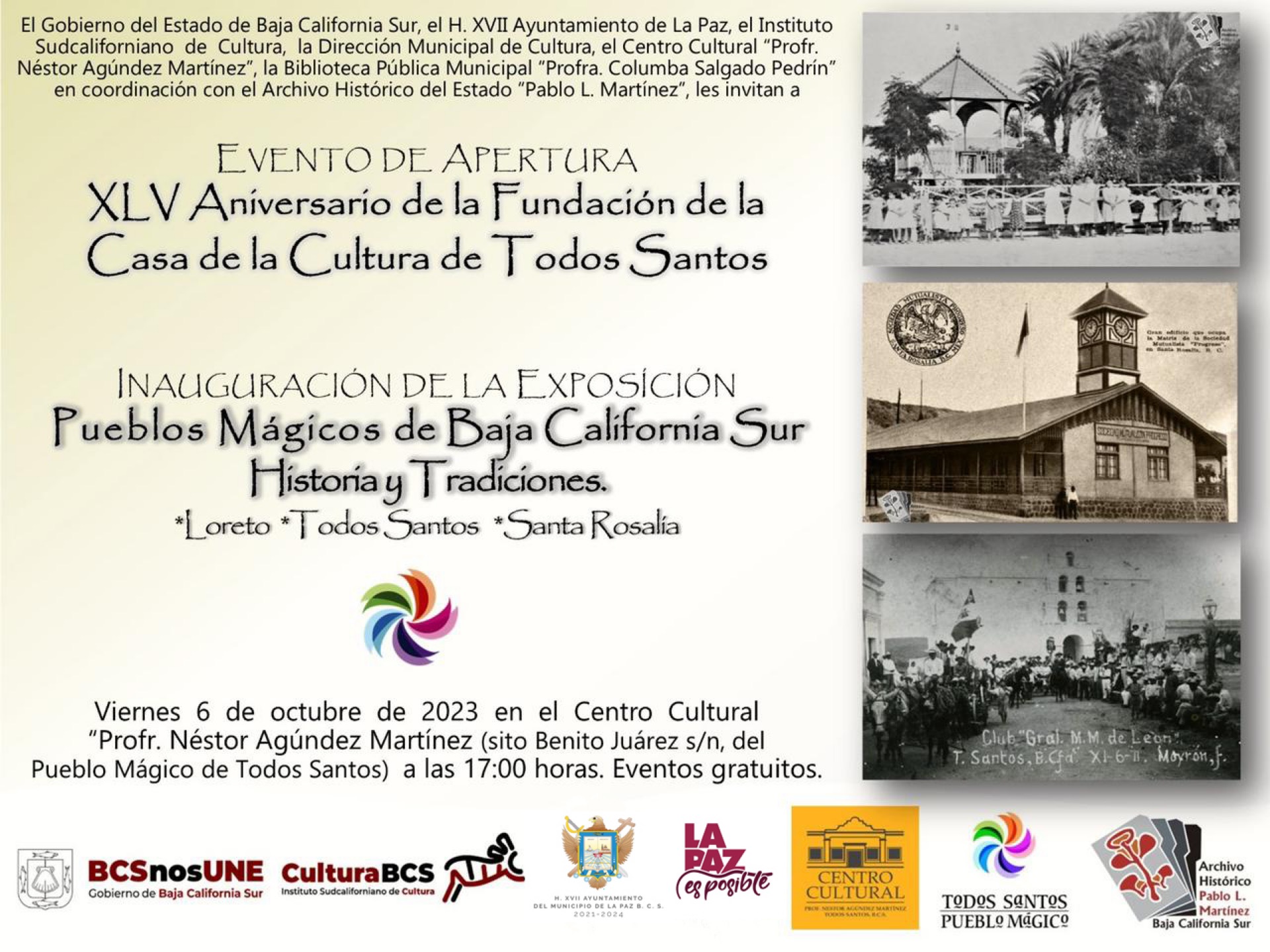 Celebrarán el XLV Aniversario de la Casa de la Cultura de Todos Santos