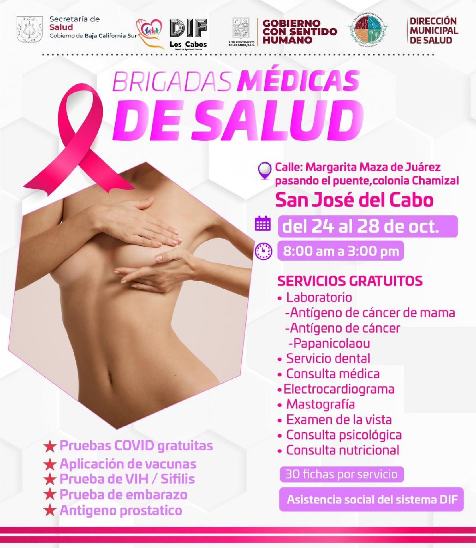 Se instalan “Brigadas Médicas de Salud” en la colonia Chamizal en San José del Cabo