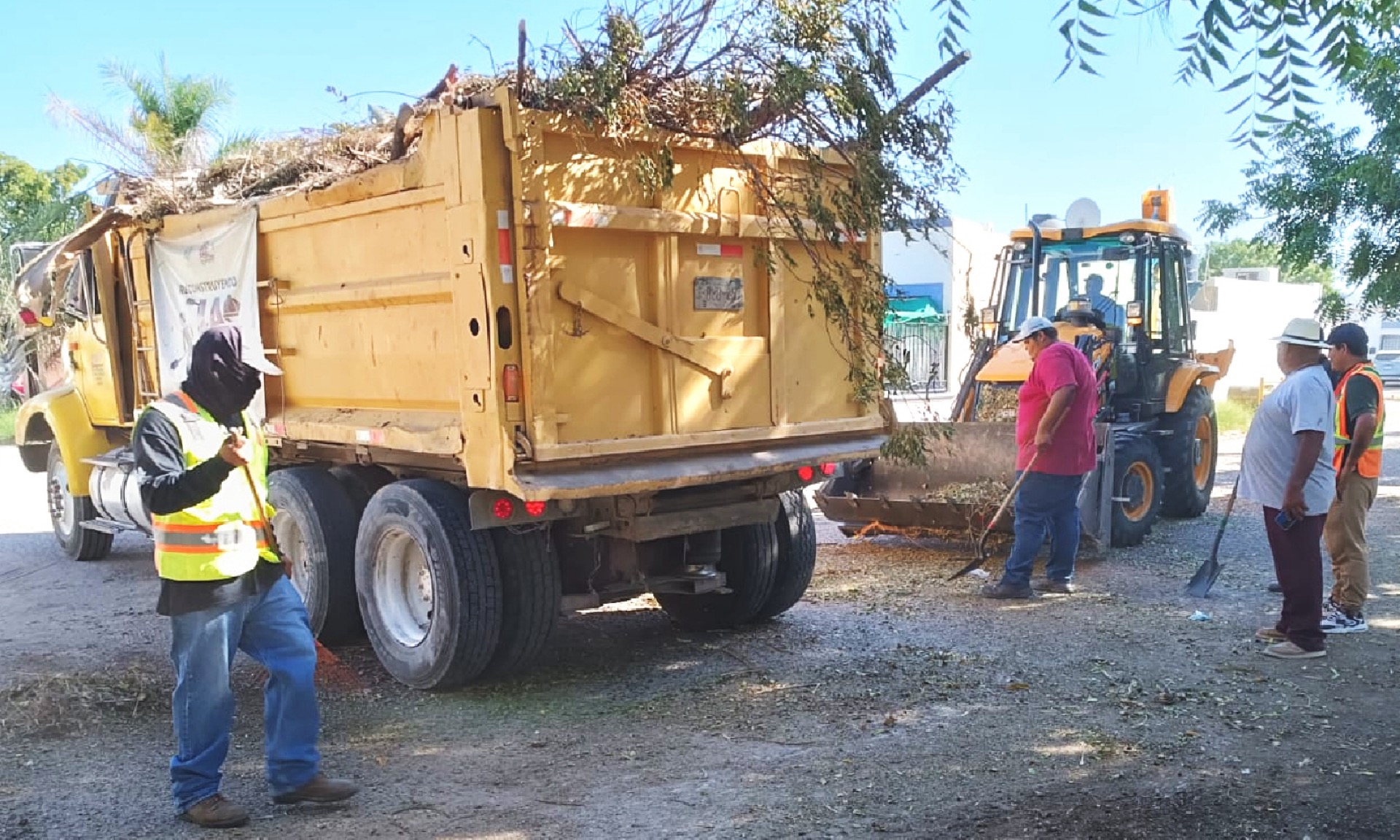 Continúa Servicios Públicos recolectando residuos en colonias de La Paz