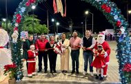 Realizan encendido de árbol navideño en Miraflores