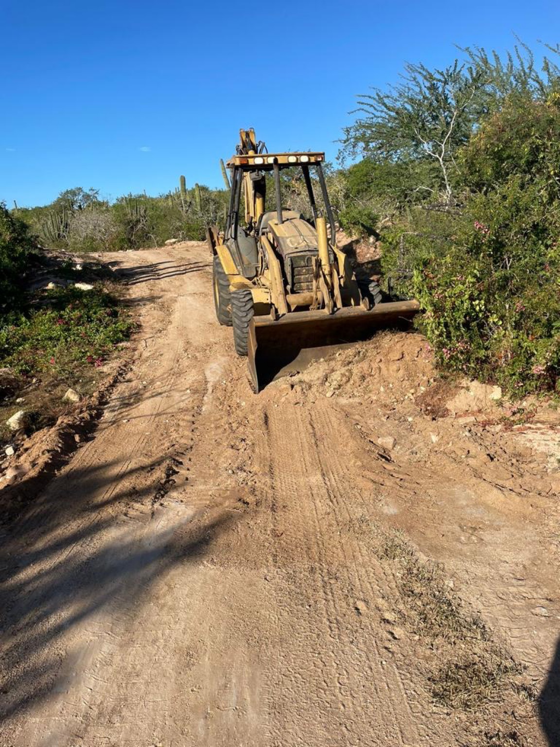 Continúan trabajos de rehabilitación de los caminos de la zona rural de Los Cabos