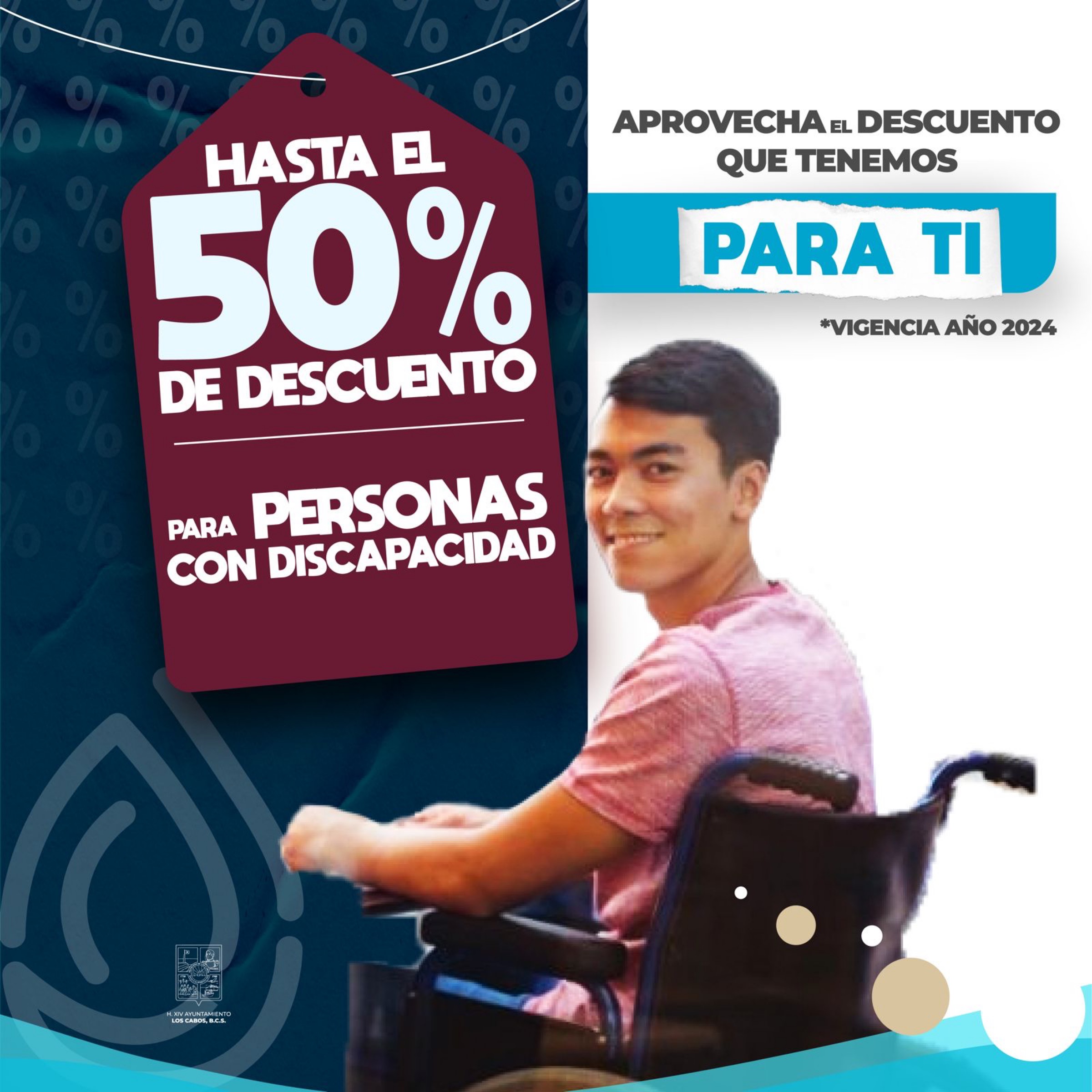 Oomsapas Los Cabos mantiene descuentos de hasta el 50% para personas con discapacidad y de la tercera edad