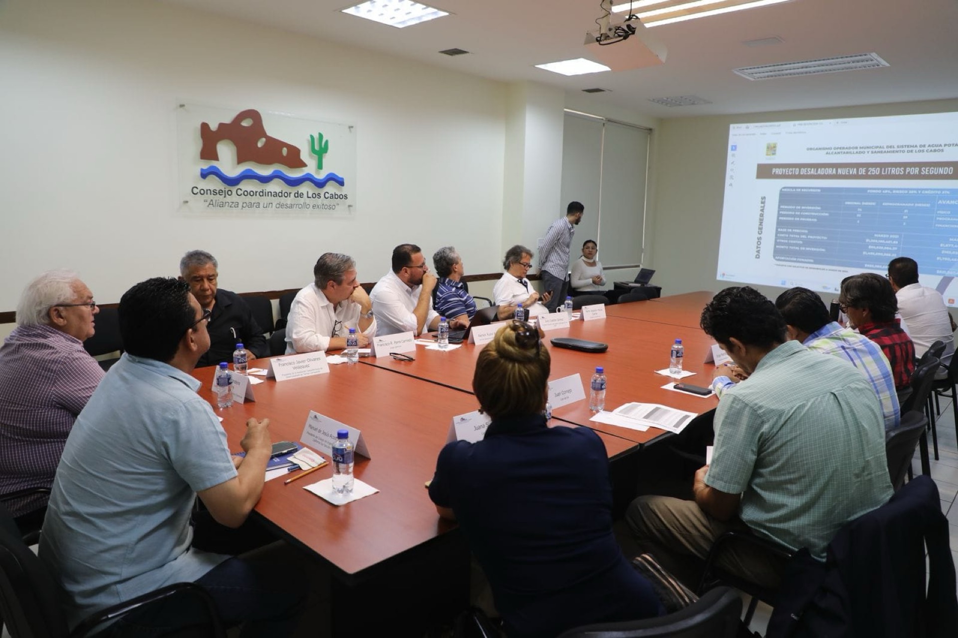 Ante el Consejo Coordinador de los Cabos, presenta Oomsapas avances en proyectos hídricos cruciales y estrategias de gestión del agua