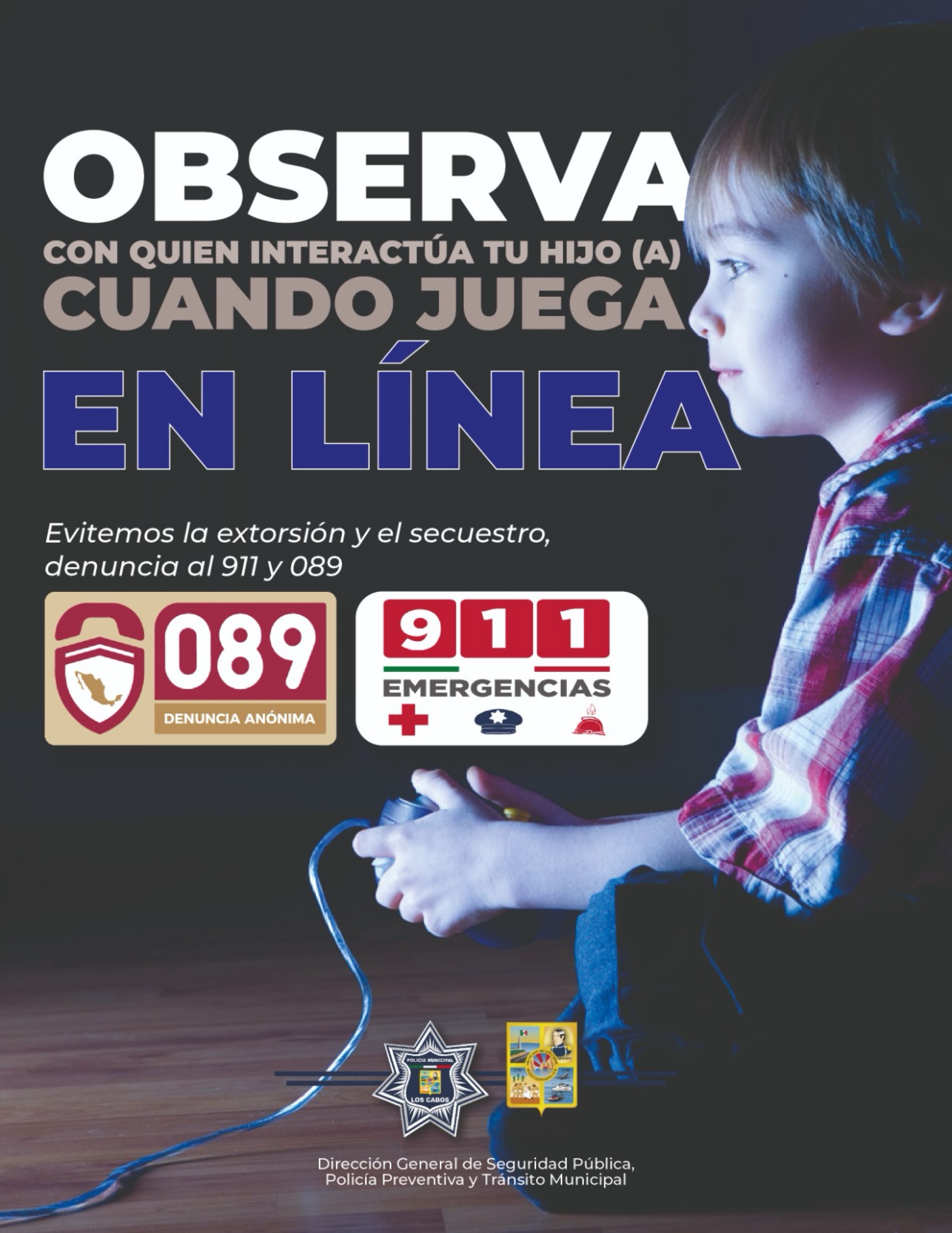 Llama Seguridad Pública de Los Cabos a padres de familia a estar atentos y vigilantes de sus hijos en la era digital; para evitar sean víctimas de estafas o robo de información