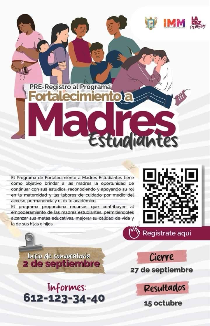 Instituto Municipal de las Mujeres brindará apoyos a madres estudiantes