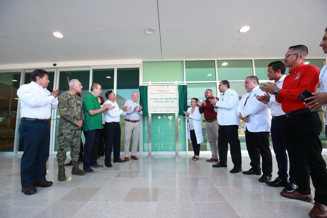 INAUGURA GOBERNADOR VMCC CLÍNICA 40 DEL IMSS EN LA PAZ; SE EJERCEN MÁS DE 200 MDP