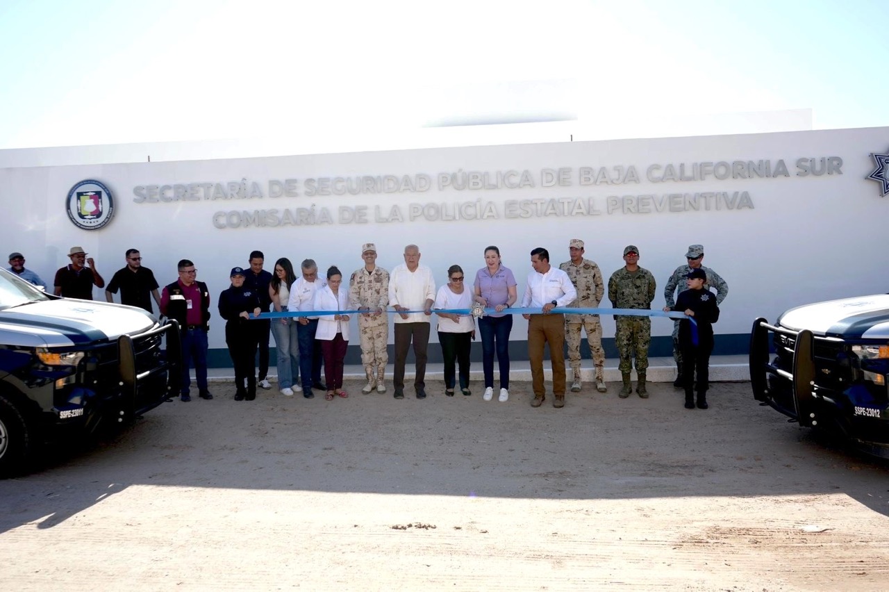 INAUGURA GOBERNADOR COMISARÍA DE LA POLICÍA ESTATAL PREVENTIVA EN MULEGÉ