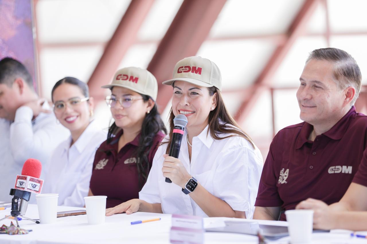 Milena Quiroga presenta las actividades deportivas que se realizarán en el CDM “El Piojillo”