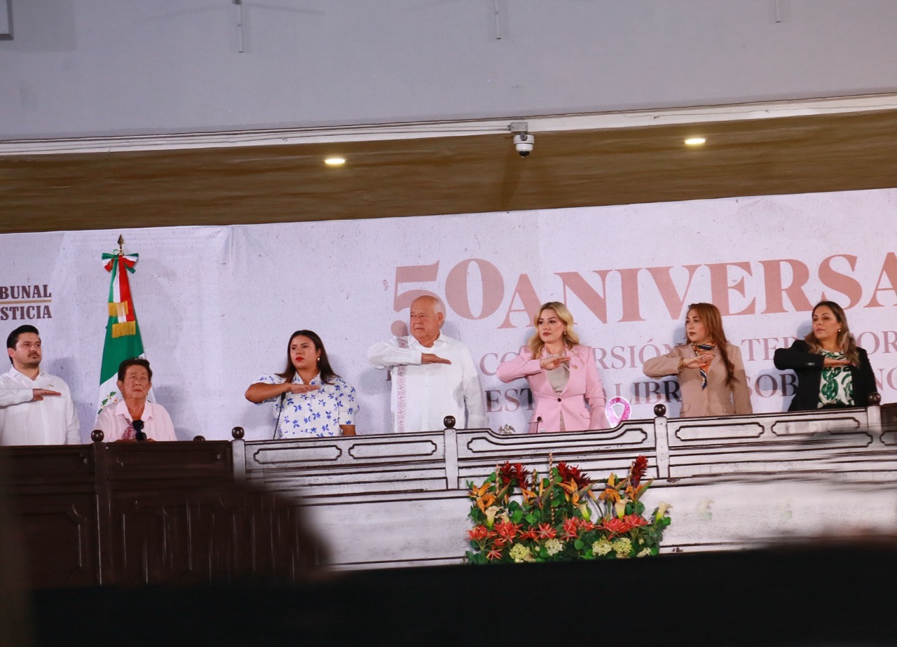 PODER JUDICIAL DEL ESTADO,PRESENTE EN EL 50 ANIVERSARIO DEL ESTADO DE BAJA CALIFORNIA SUR