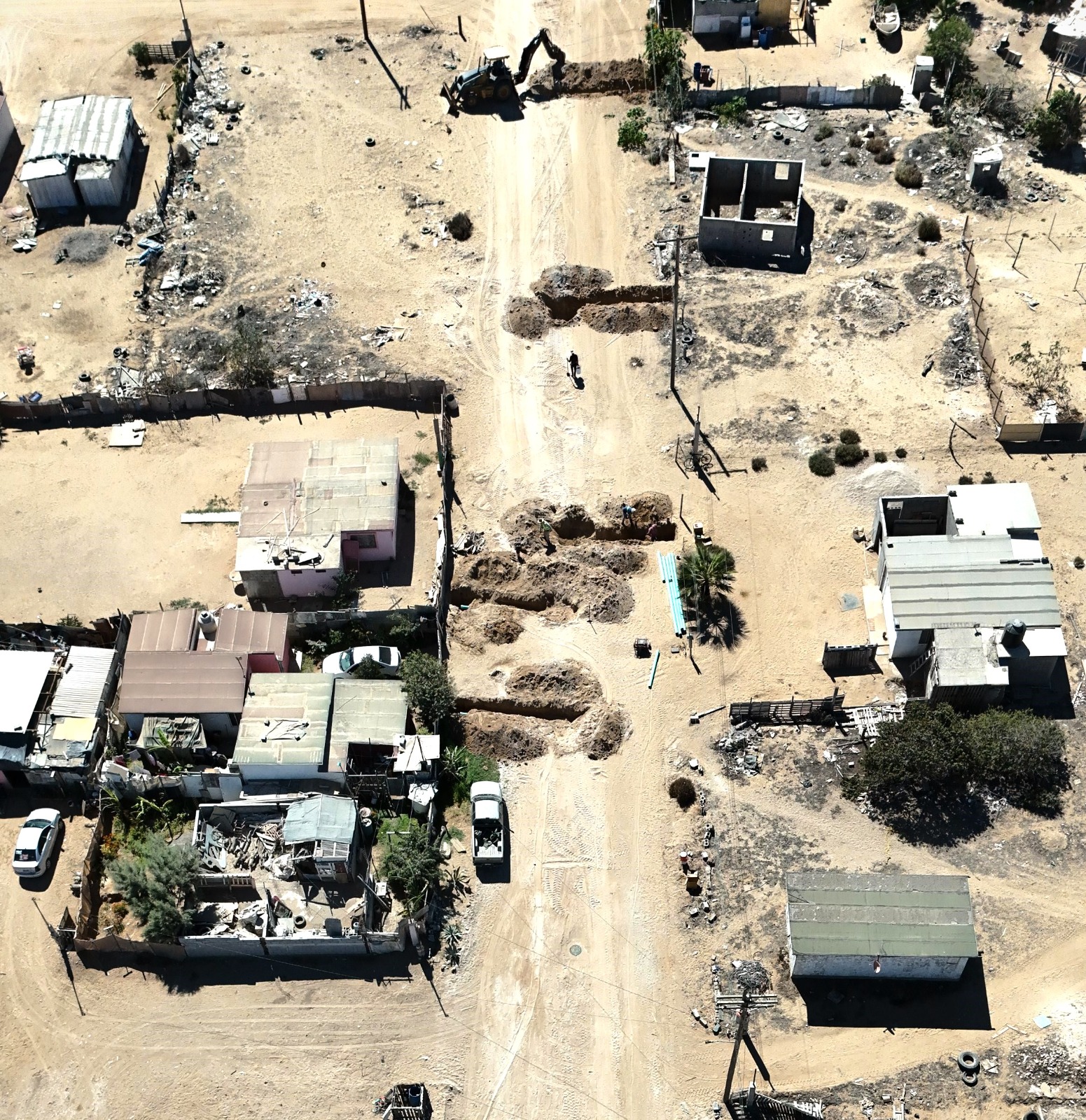 TRABAJA CEA EN CINCO OBRAS DE MEJORAMIENTO DEL SERVICIO DE AGUA POTABLE Y DRENAJE EN MULEGÉ