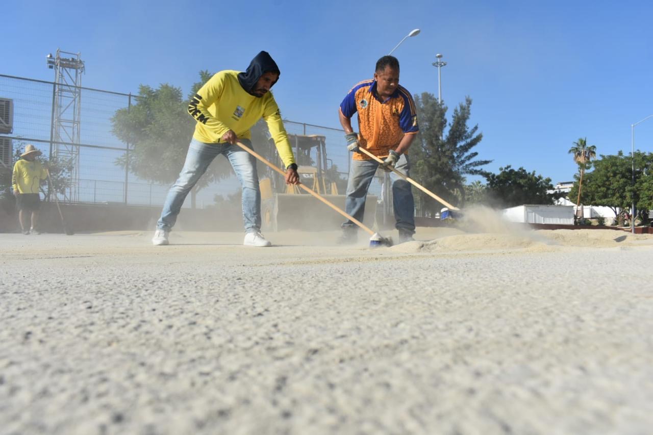 Trabajan en rehabilitación y rescate de 168 espacios deportivos en Los Cabos