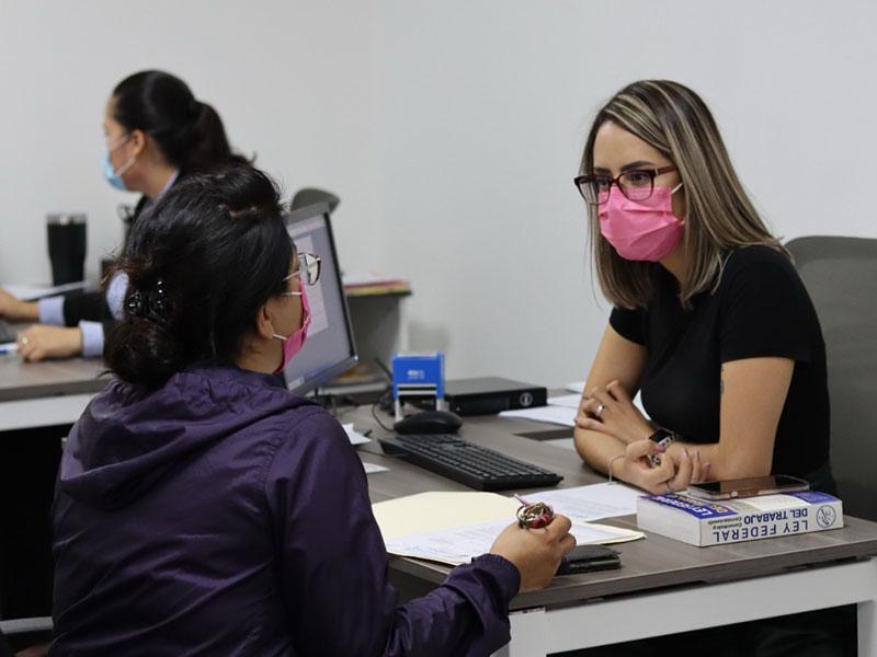 La Secretaría del Trabajo proporciona apoyo jurídico a mujeres víctimas de violencia laboral