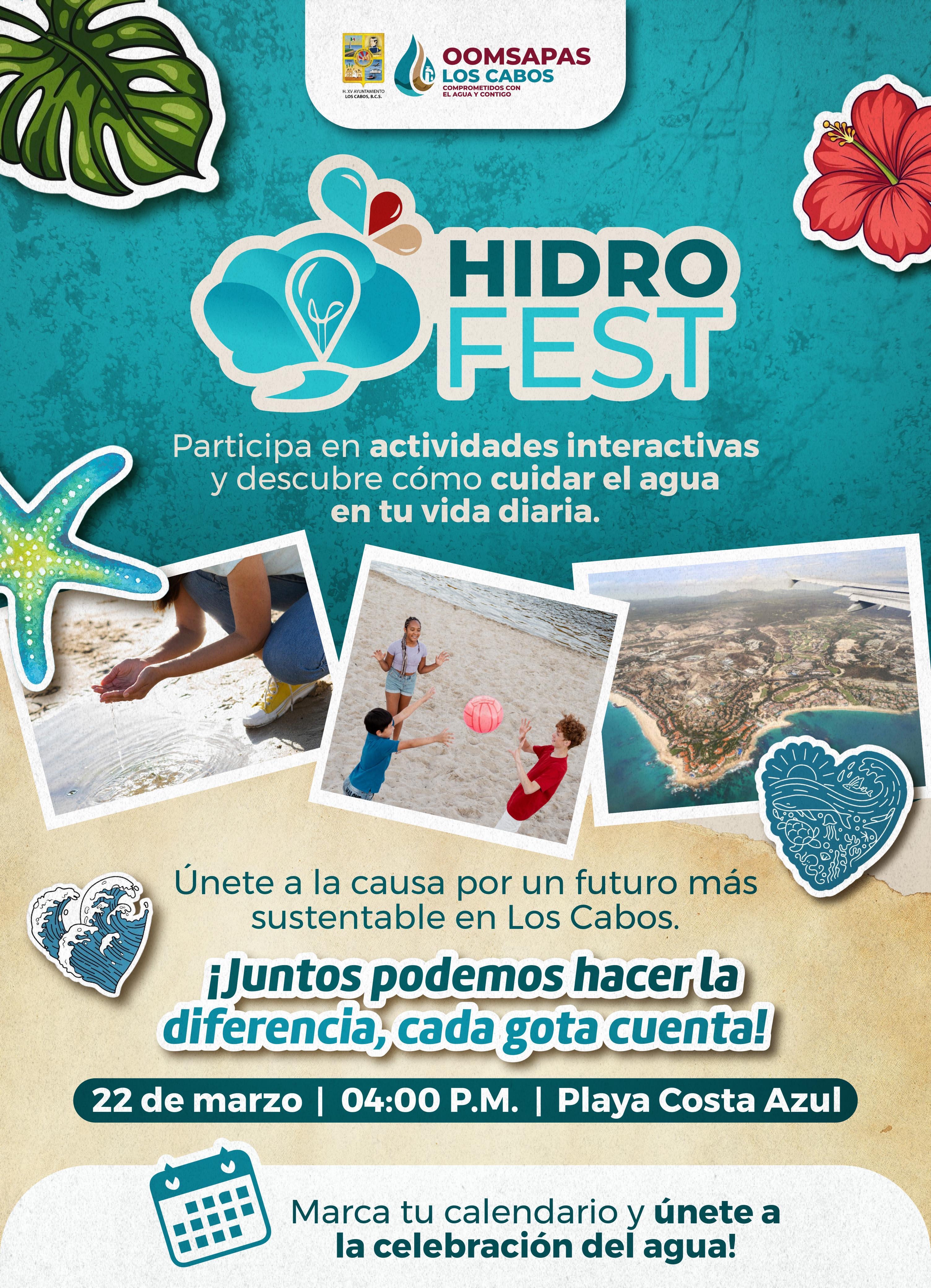 OOMSAPAS Los Cabos invita al gran ‘Hidrofest’ para celebrar el Día Mundial del Agua