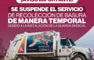 Anuncia Ayuntamiento de La Paz afectación a los servicios de recolección y OOMSAPAS