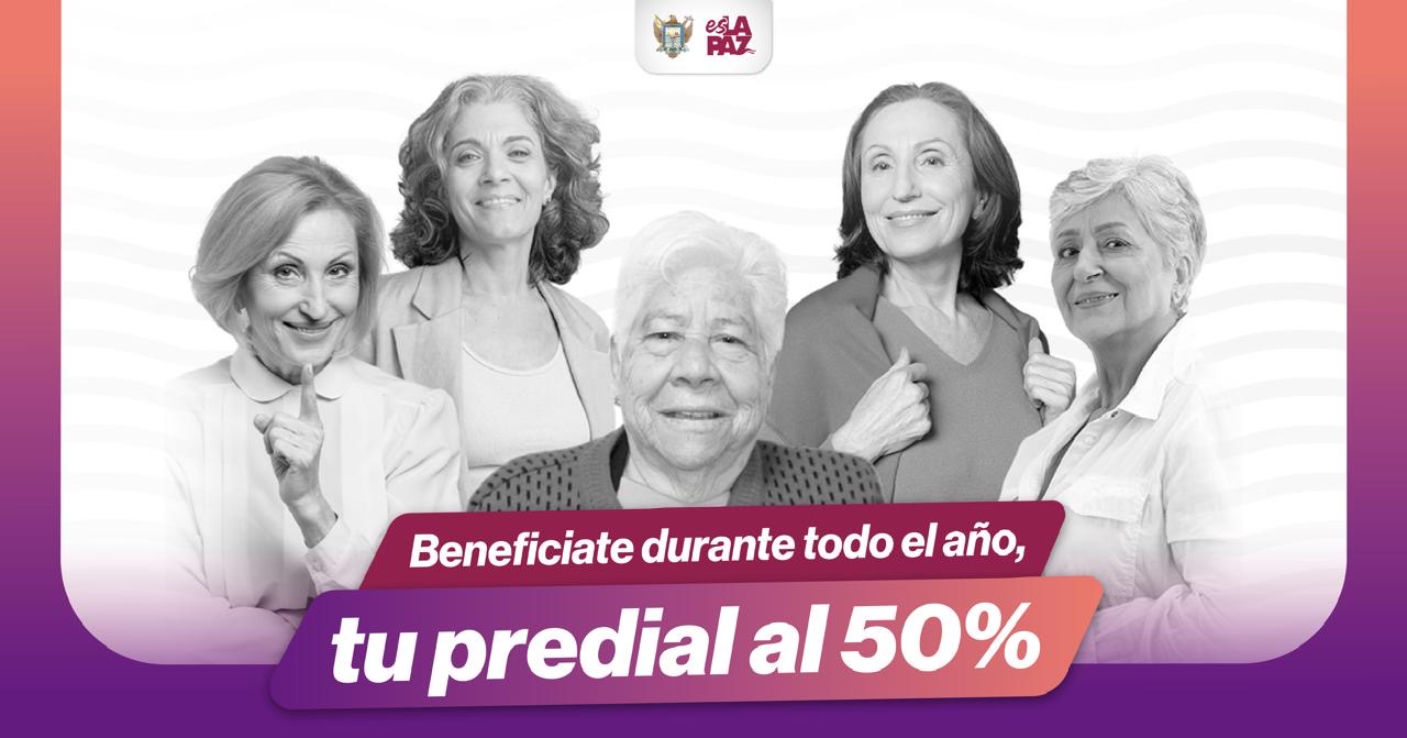 Adultos mayores gozan del 50% de descuento en pago del predial