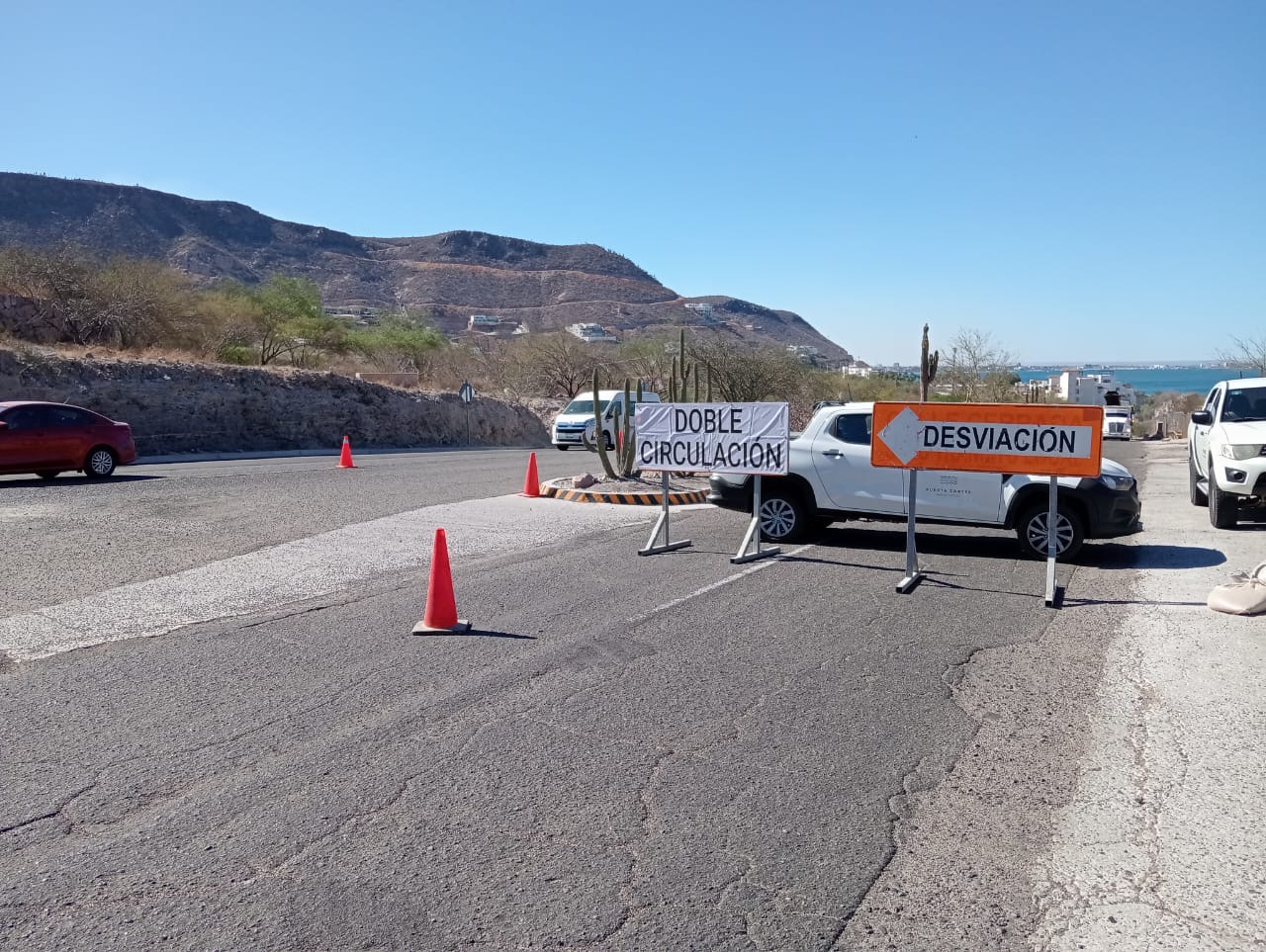 Inician los trabajos de rehabilitación en la carretera La Paz a Pichilingue