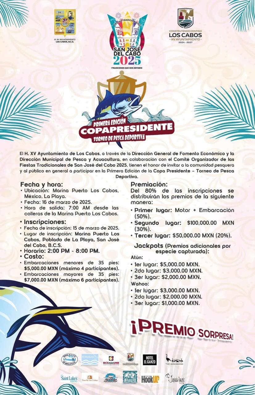 Invitan a participar en la primera edición del torneo de pesca deportiva “Copa Presidente”