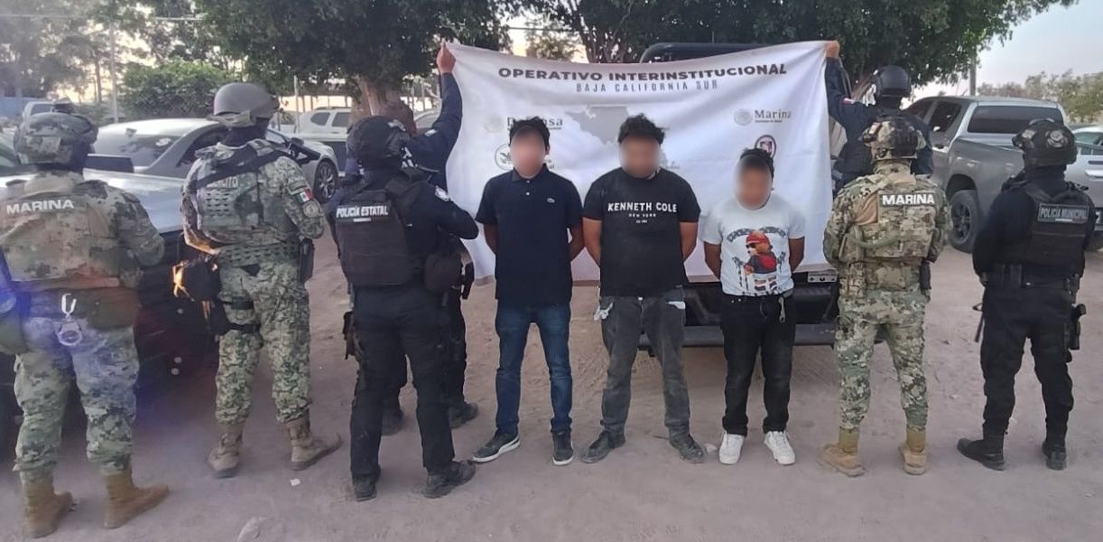 Operativo conjunto logra la detención de presuntos homicidas y generadores de violencia en BCS