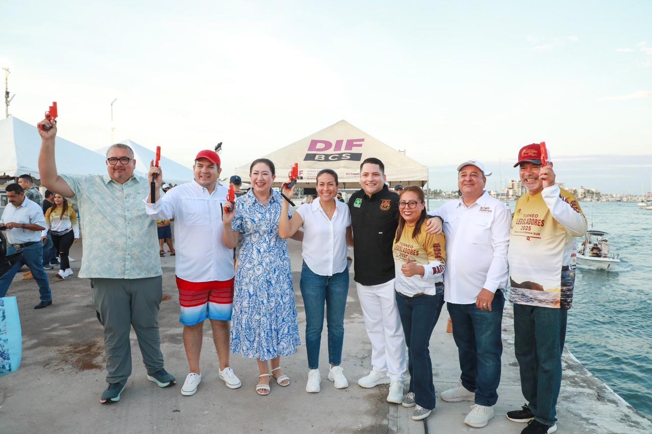 Asiste Milena Quiroga al Torneo de Pesca Legisladores 2025